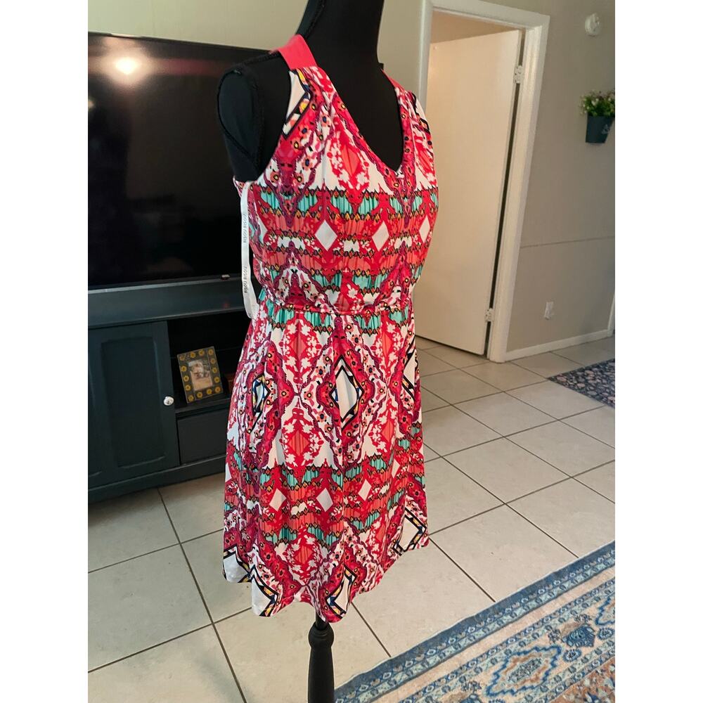Women’s Bisou Graphic Modern Dress Size Small/Medium - Picture 2 of 5
